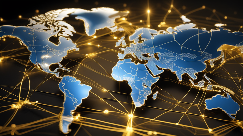 Digital economic map showing investment capital flows - Silver Intel