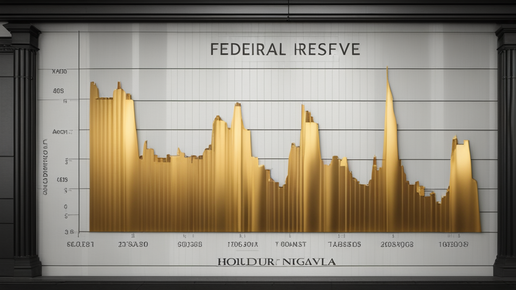 Federal Reserve building with economic market charts showing silver and gold price movements - Silver Intel