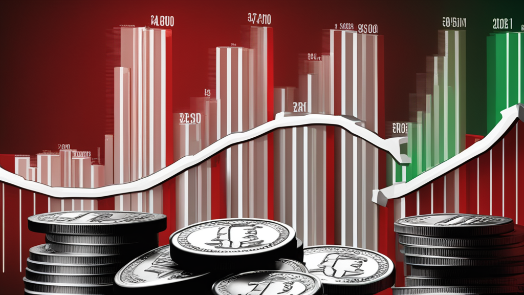 US national debt infographic with silver and gold coin visualization - Silver Intel