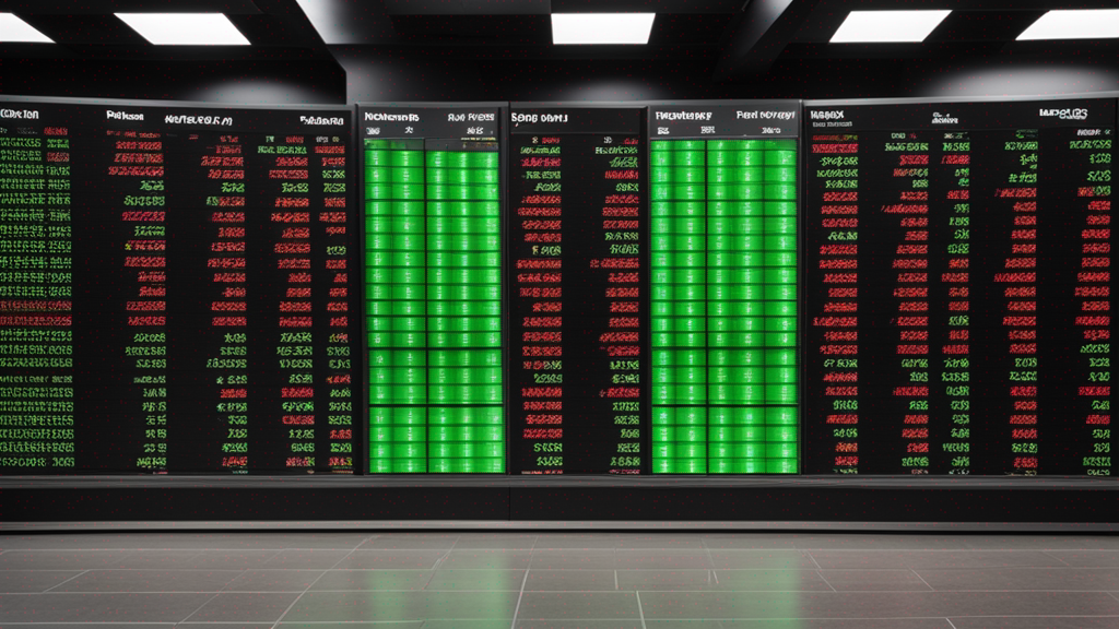 Dynamic stock market trading floor with S&P 500 price movements - Silver Intel