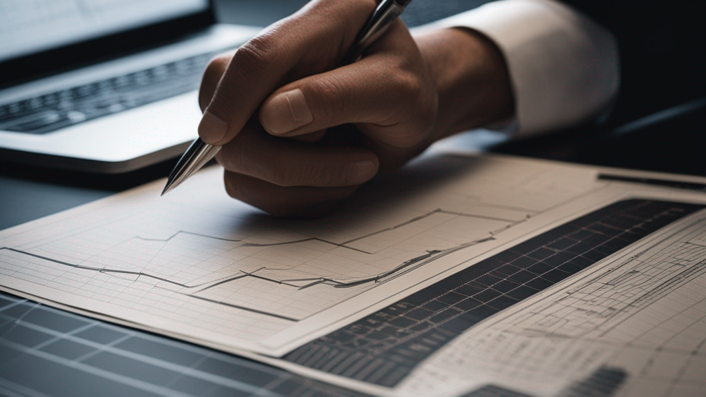 Financial analyst plotting technical market chart patterns - Silver Intel