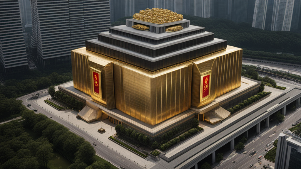 People's Bank of China headquarters with strategic gold bullion display - Silver Intel